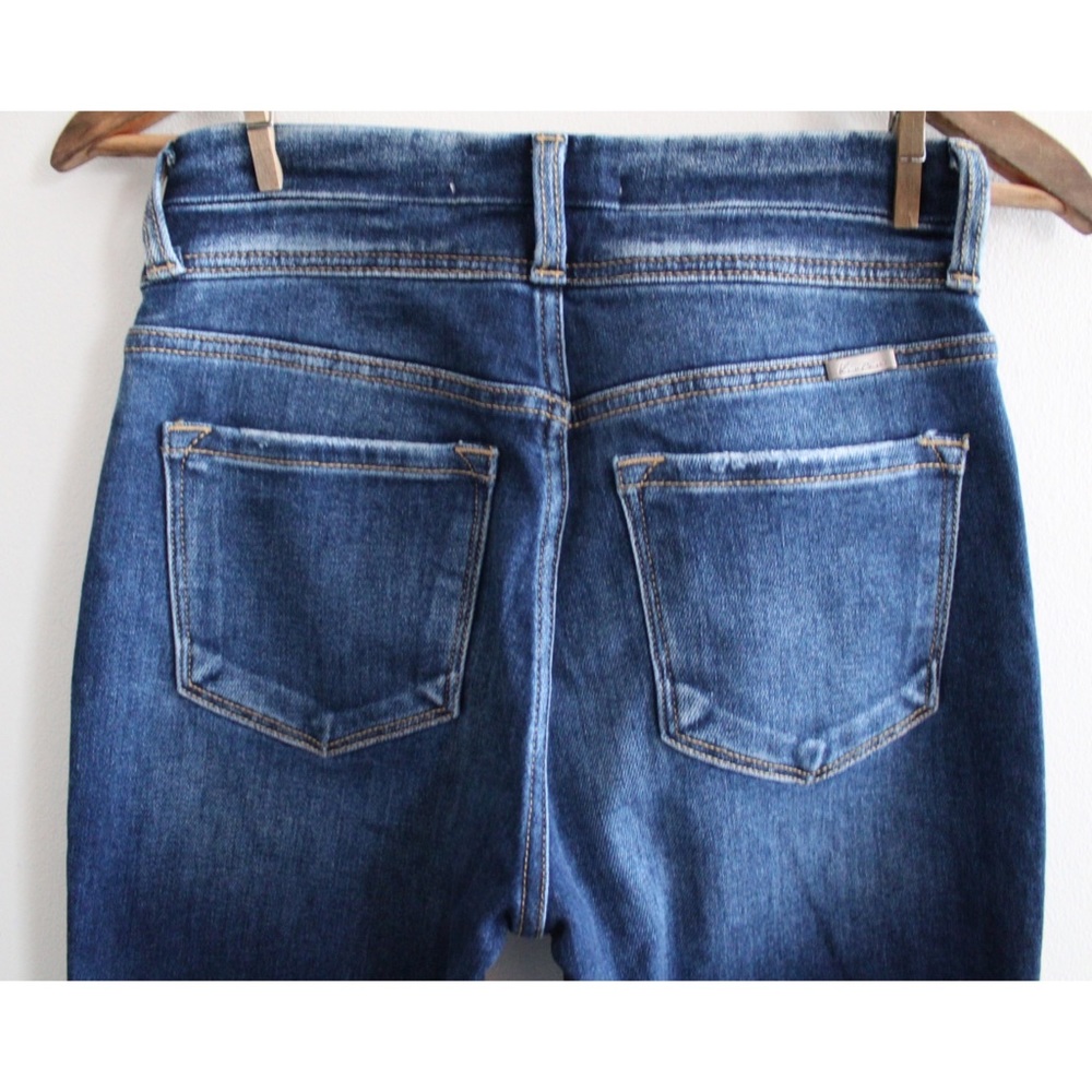KanCan Fringe Frayed Straight Ankle High Rise Ripped Jeans 25 0 - Picture 10 of 12